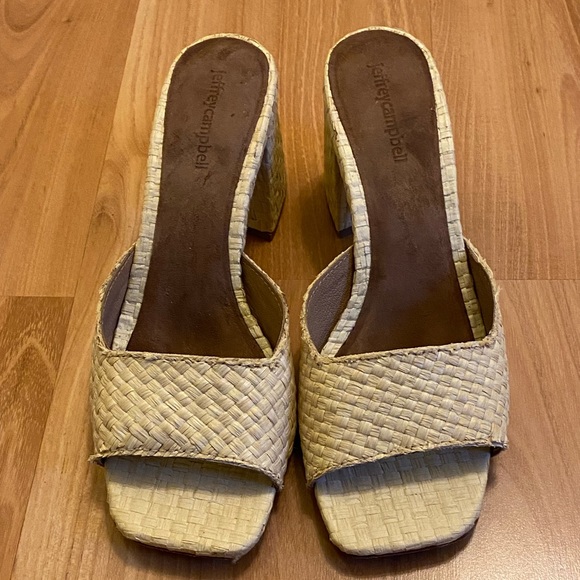 Jeffrey Campbell Mélange Heeled Slide Sandals - Picture 6 of 11